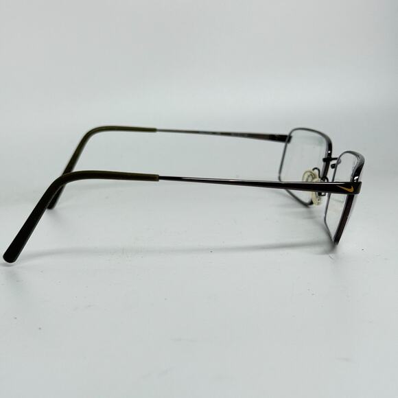 Nike Flexon 4196 035 Copper Metal Rectangle Eyeglasses Frames 56-18 145 H18889 - Picture 4 of 7